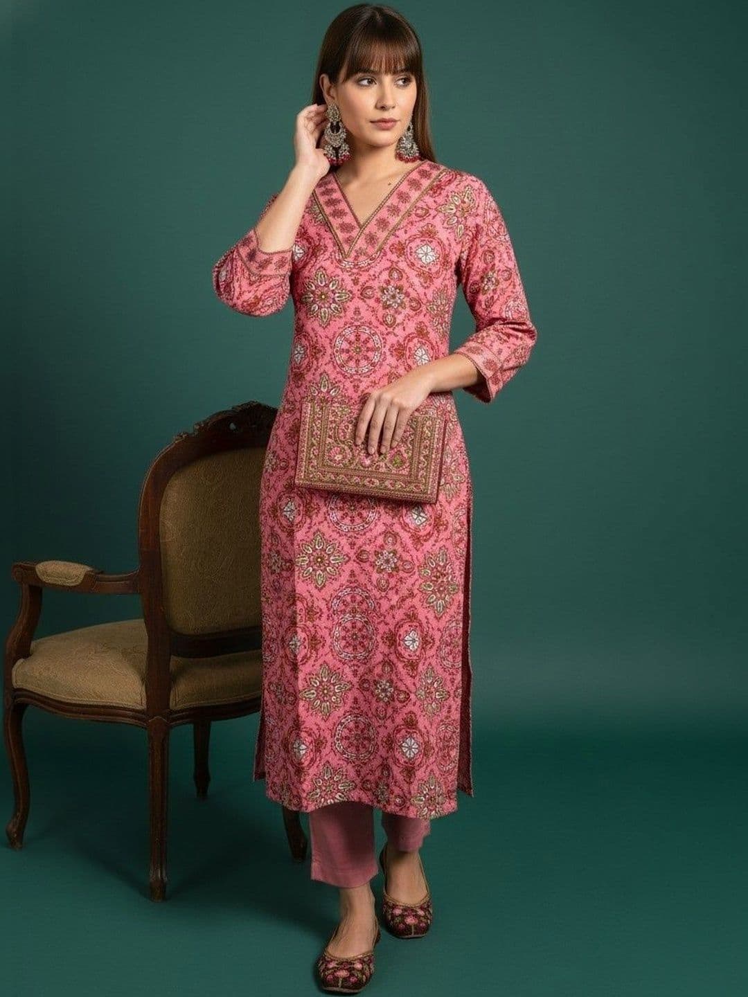 JANICA Women Floral Printed Floral Kurta - view 1