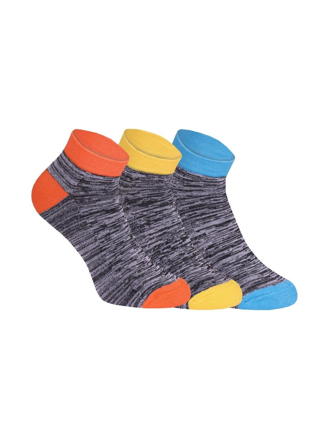 USOXO Unisex Pack of 3 Cotton Patterned Ankle Length Socks - view 1