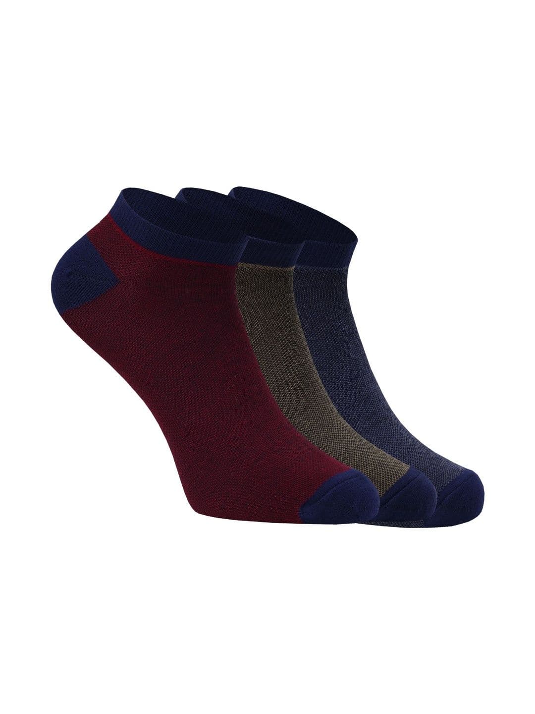 USOXO Unisex Pack of 3 Cotton Patterned Ankle Length Socks - view 1
