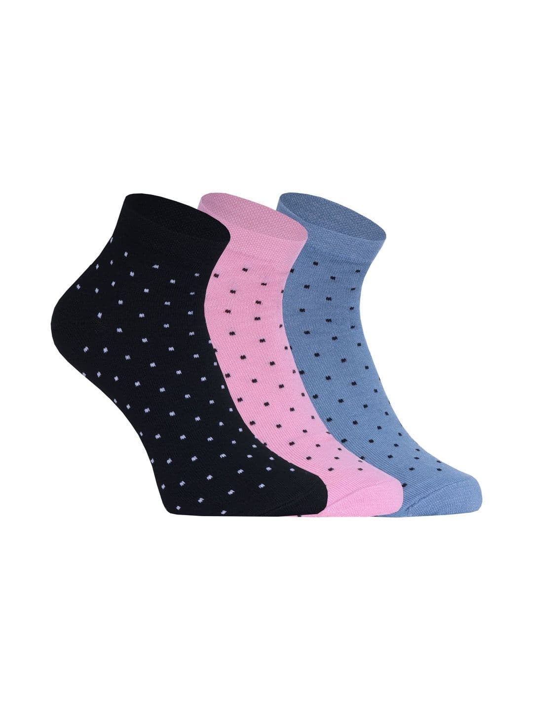 USOXO Unisex Pack of 3 Cotton Patterned Ankle Length Socks - view 1