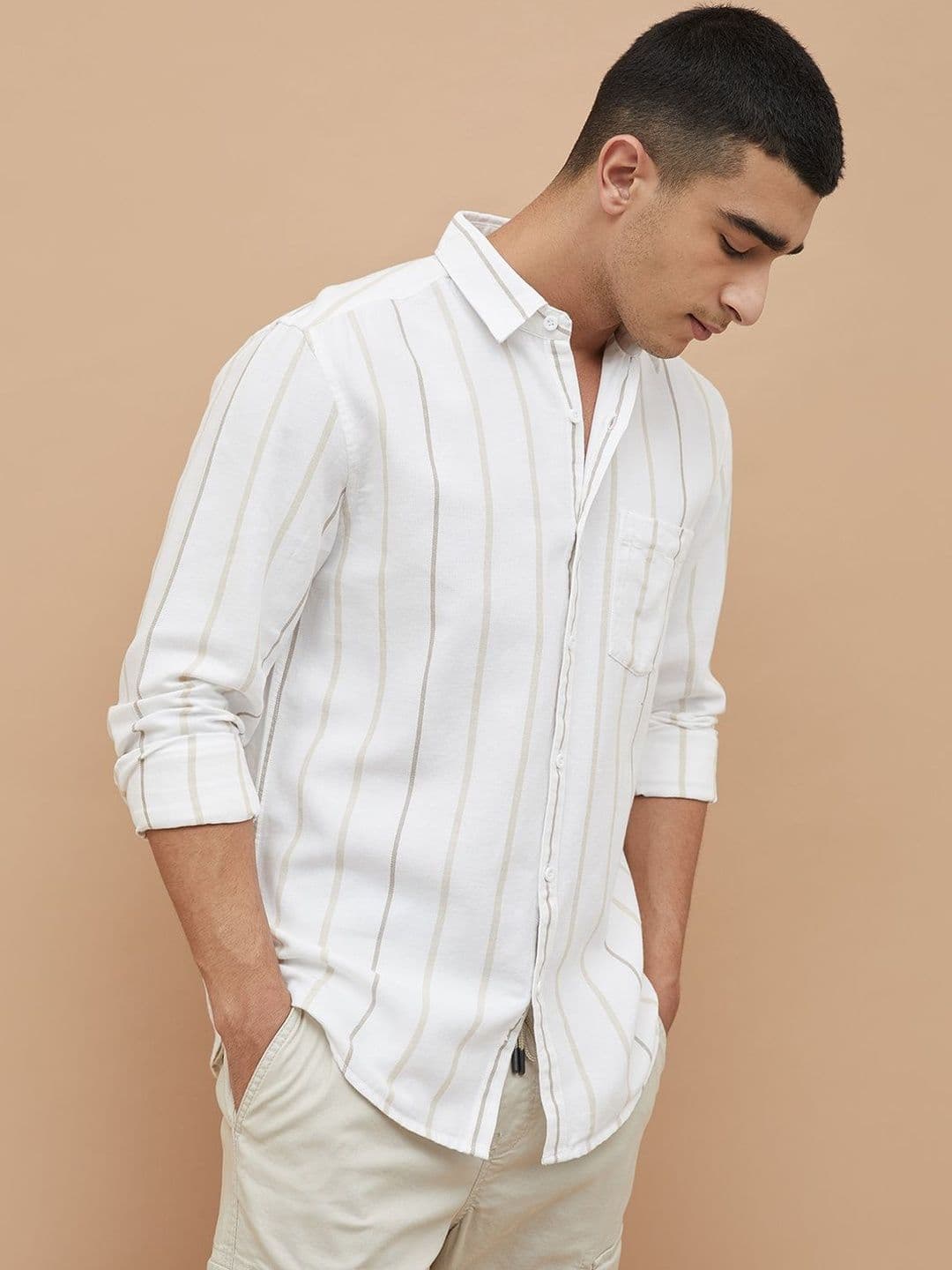Fame Forever by Lifestyle Men Striped Casual Shirt - view 1