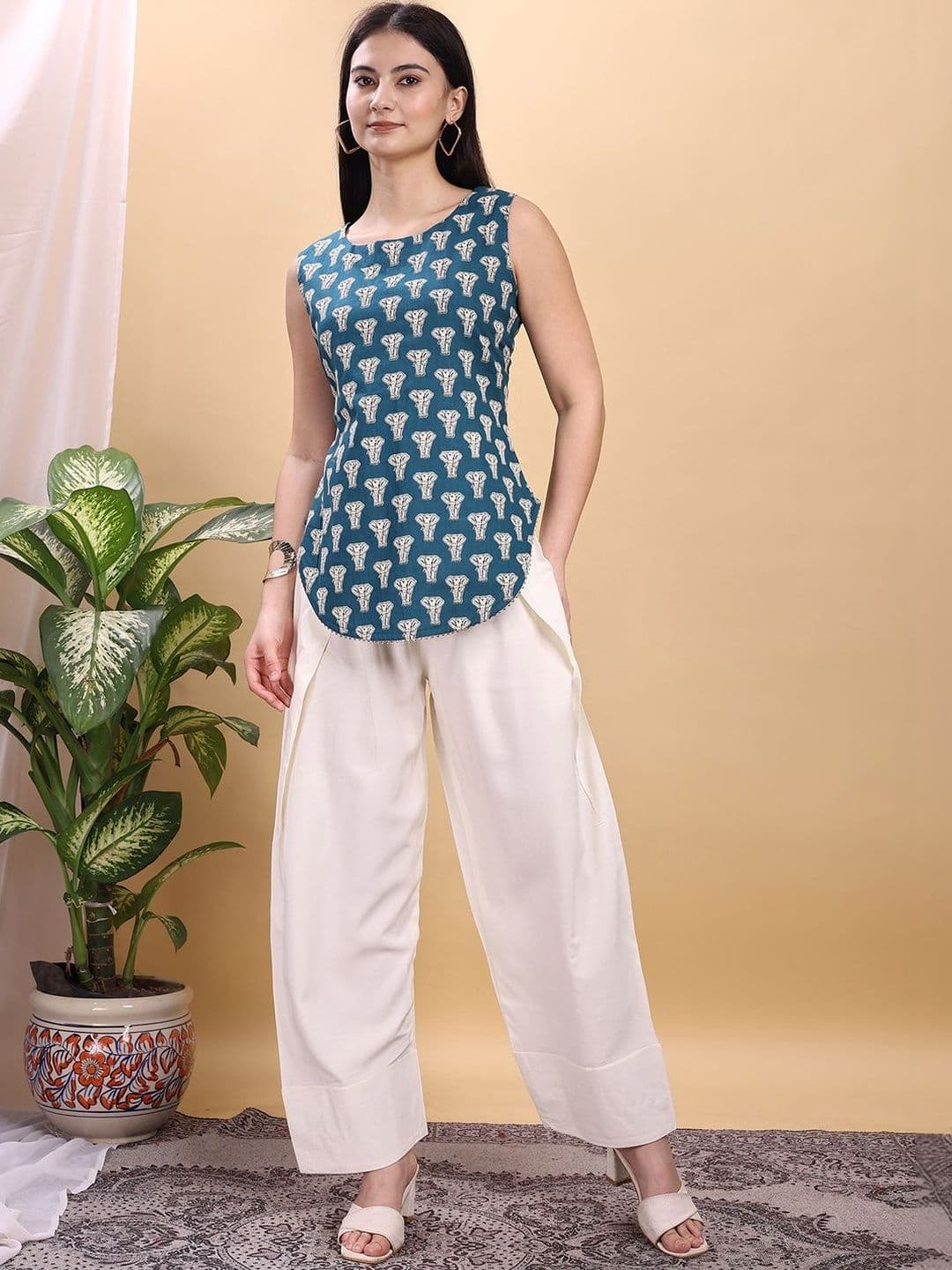 Tikhi Imli Women Straight Fit Viscose Rayon Salwar - view 1
