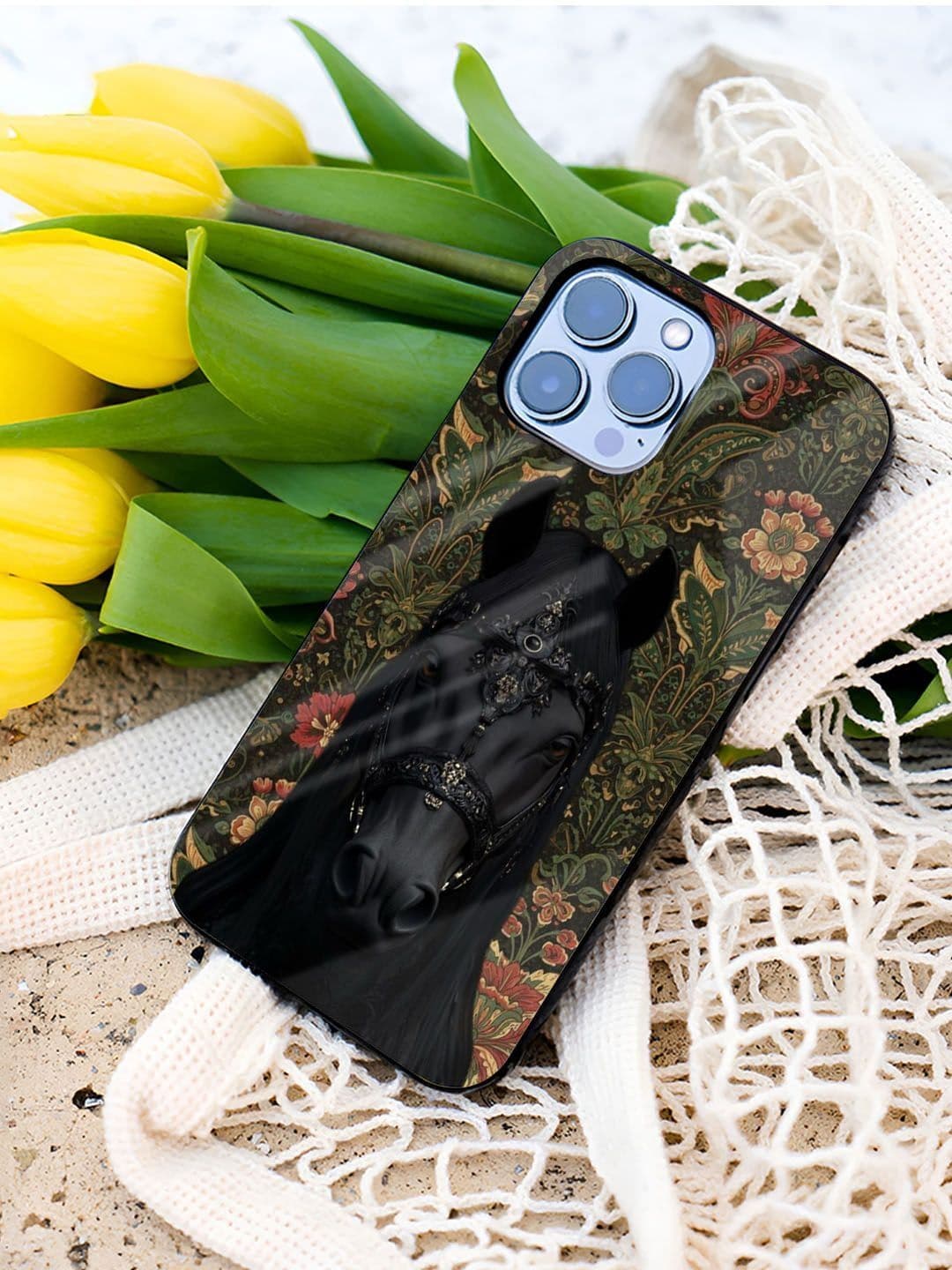 QRIOH Floral Printed Samsung Galaxy S23 Ultra 5G Back Case Mobile Accessories