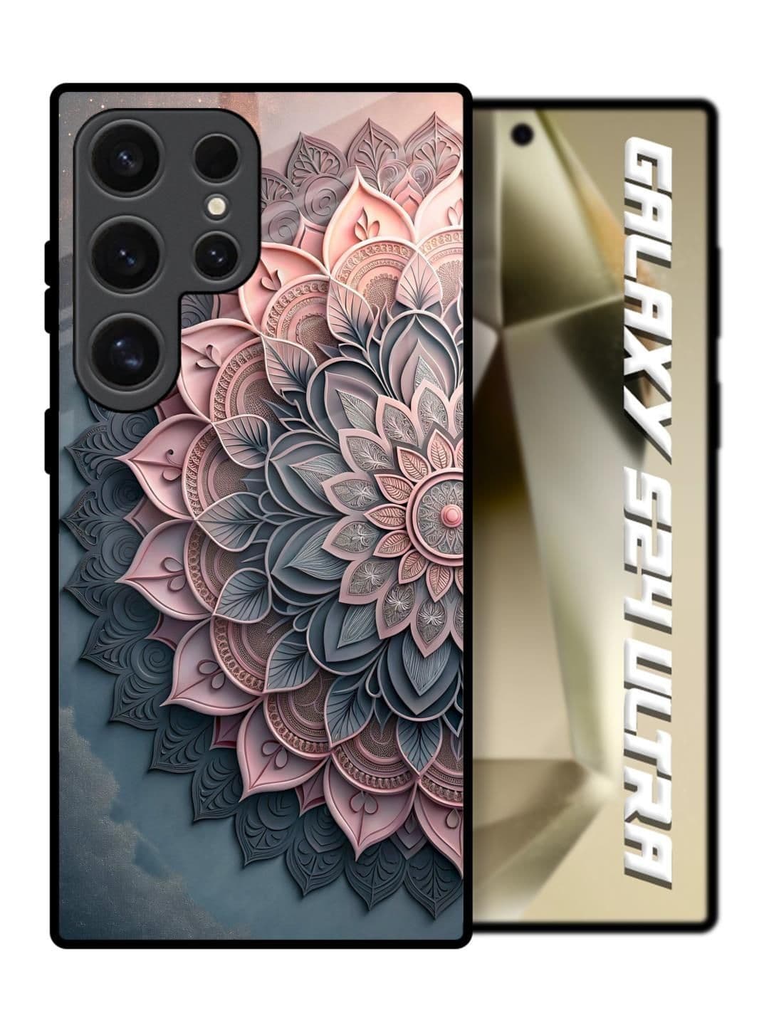 QRIOH Floral Printed Samsung Galaxy S24 Ultra 5G Back Case Mobile Accessories