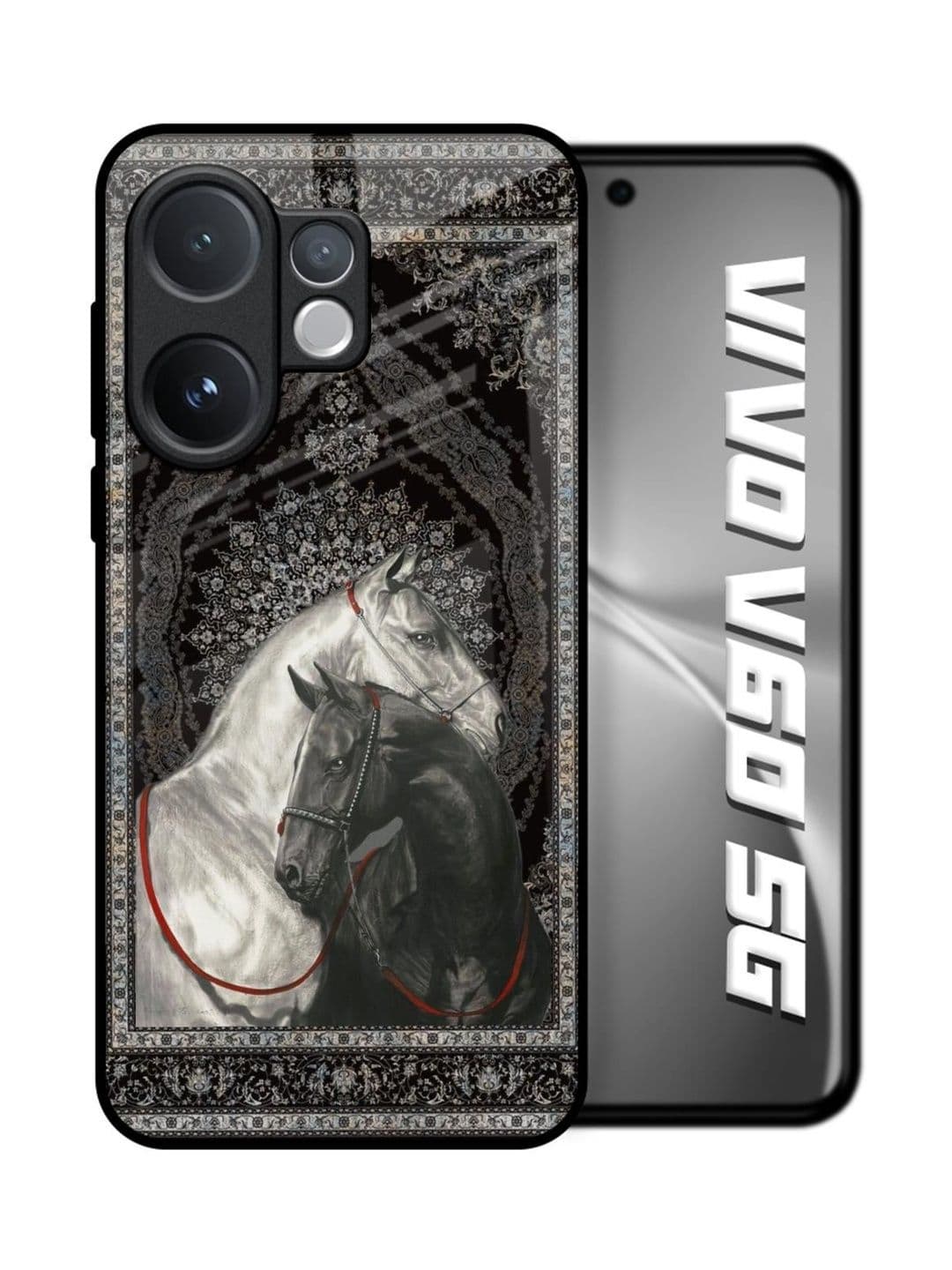 QRIOH Conversational Printed Vivo V60 5G Back Case Mobile Accessories