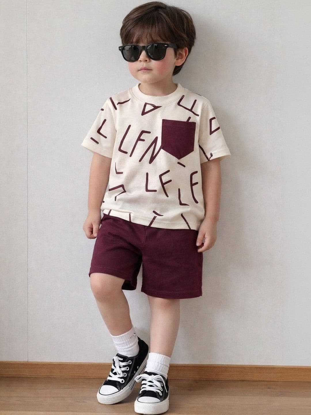 BAESD Unisex Kids Printed T-shirt with Shorts - view 1