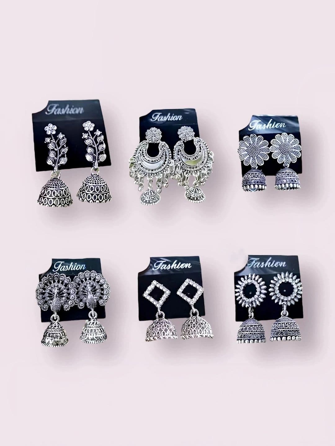 HELMONT Geometric Jhumkas Earrings - view 1