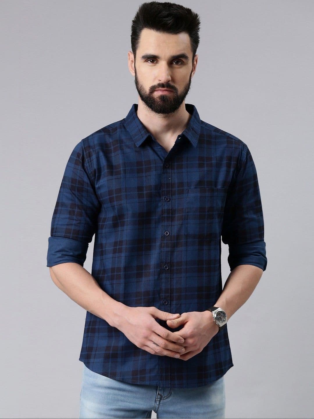 Metronaut Men Tartan Checks Checked Casual Shirt - view 1
