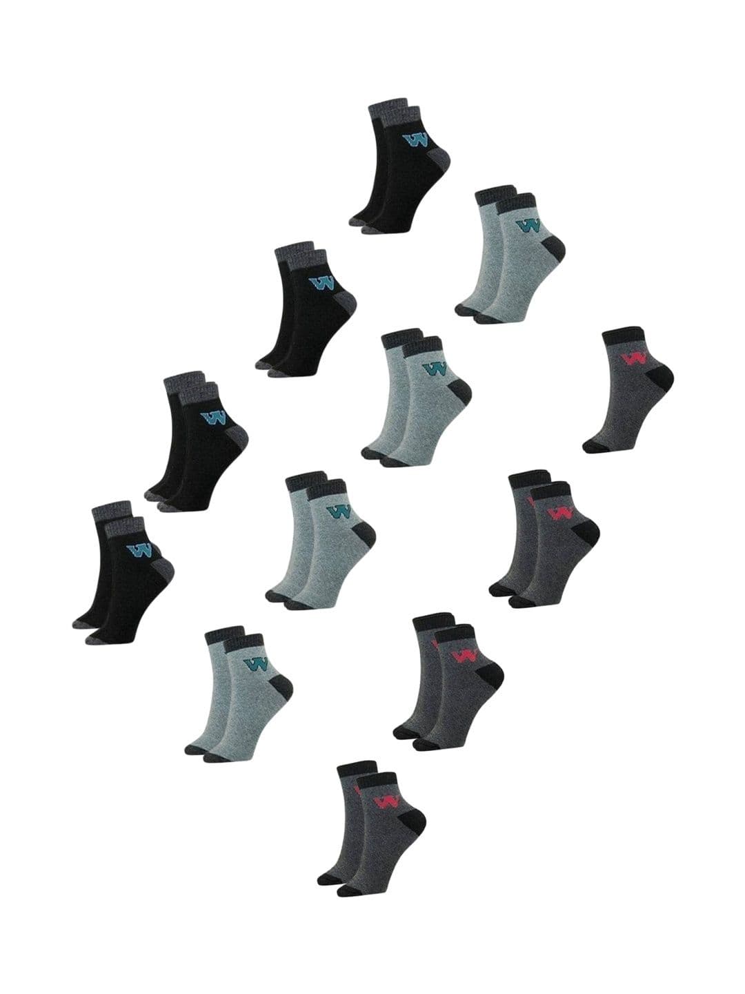 Kalra Magic Men Pack of 10 Cotton Assorted Ankle Length Socks - view 1