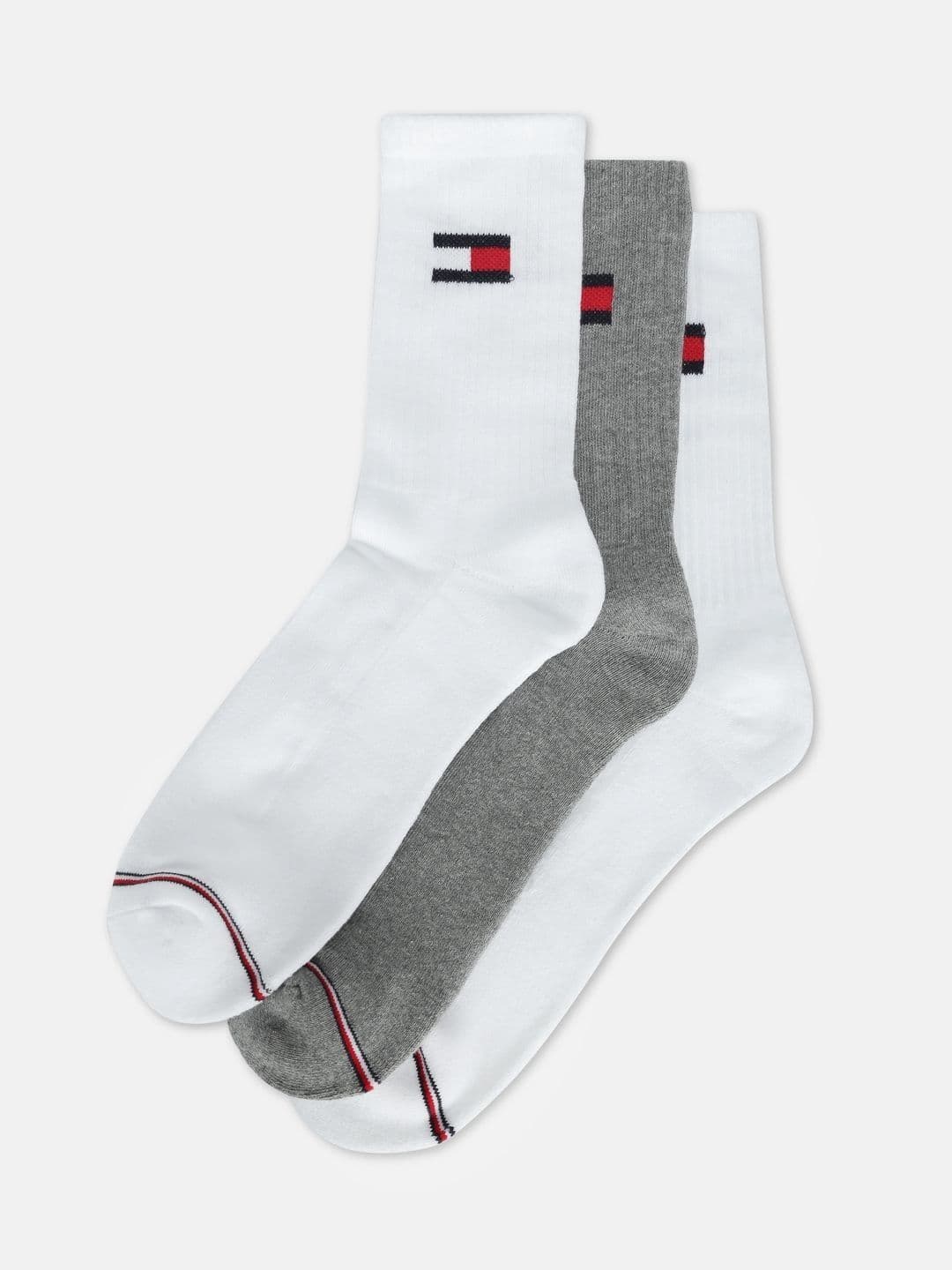 Tommy Hilfiger Men Pack of 3 Cotton Assorted Calf Length Socks - view 1