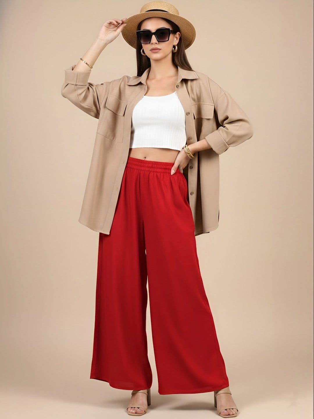 MUFFLY Women Flared Palazzos - view 1