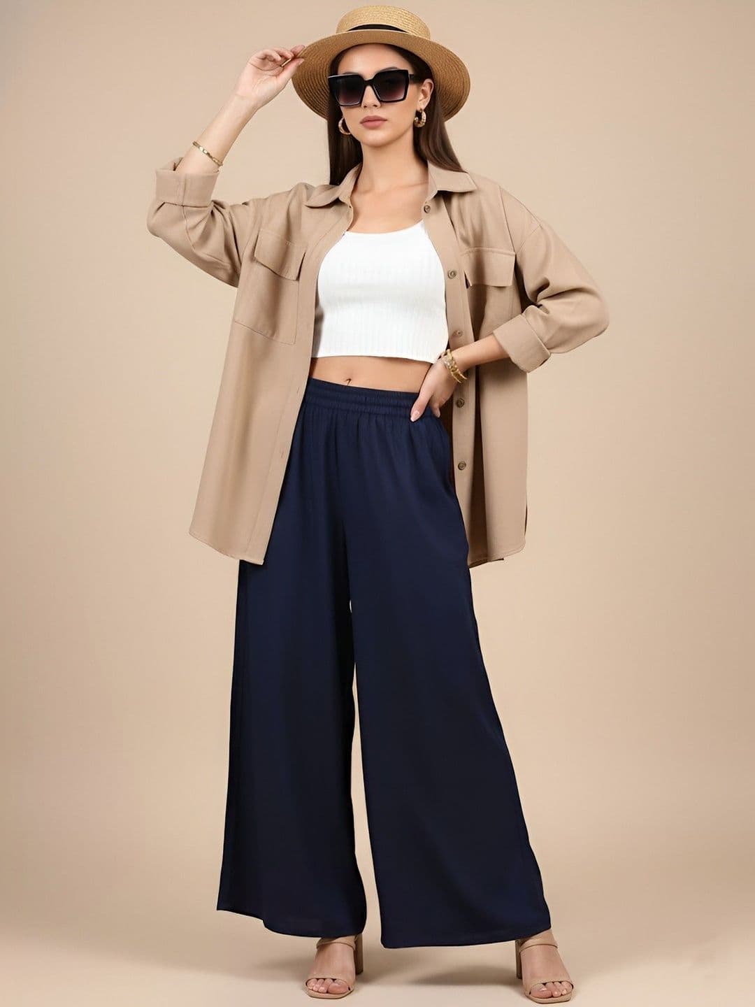 MUFFLY Women Flared Palazzos - view 1