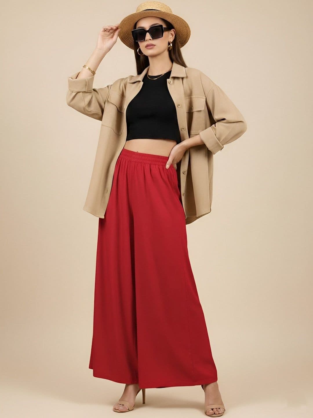 MUFFLY Women Flared Palazzos - view 1