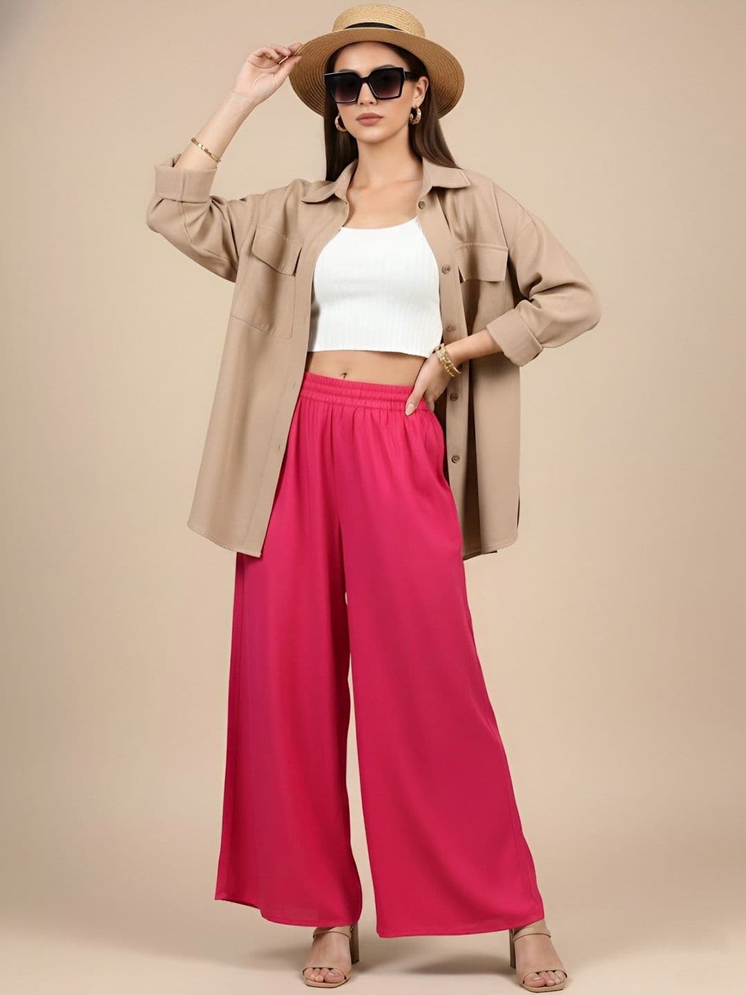 MUFFLY Women Flared Palazzos - view 1