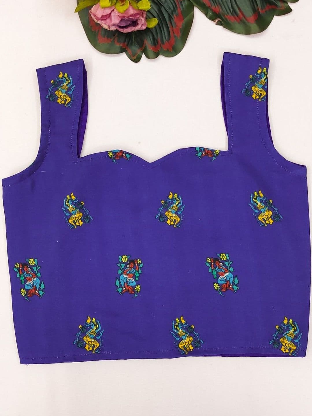 DRISHIV ENTERPRISE Girls Embroidered Kalamkari Ready to Wear Lehenga & Blouse With Dupatta - view 1