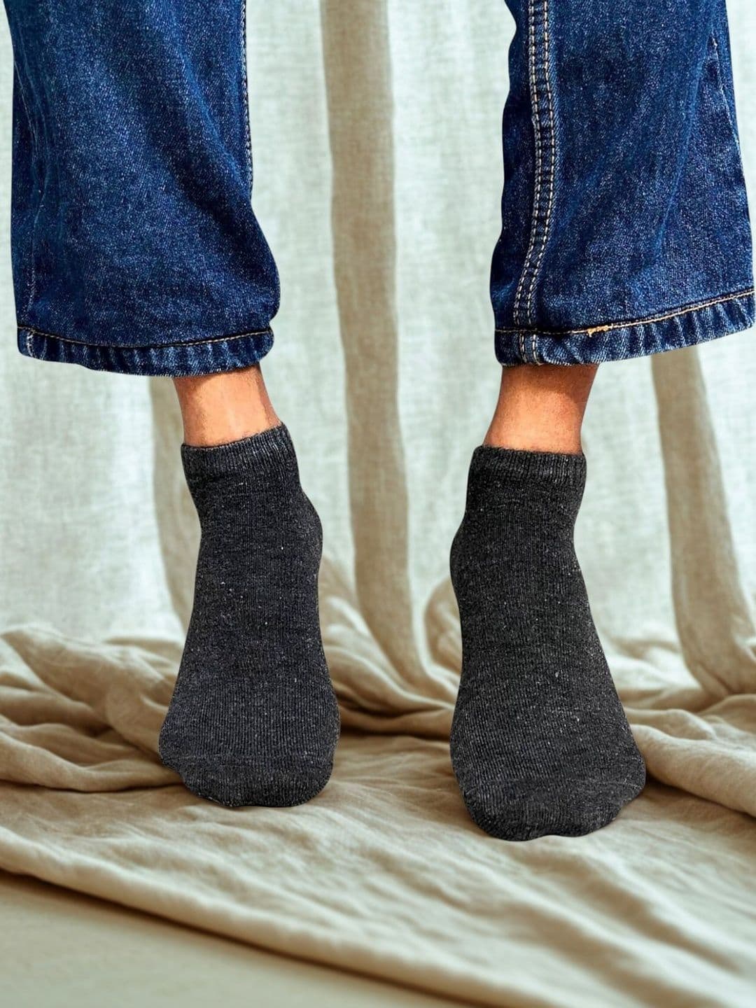 MJE Men Cotton Blend Assorted Ankle Length Socks - view 1