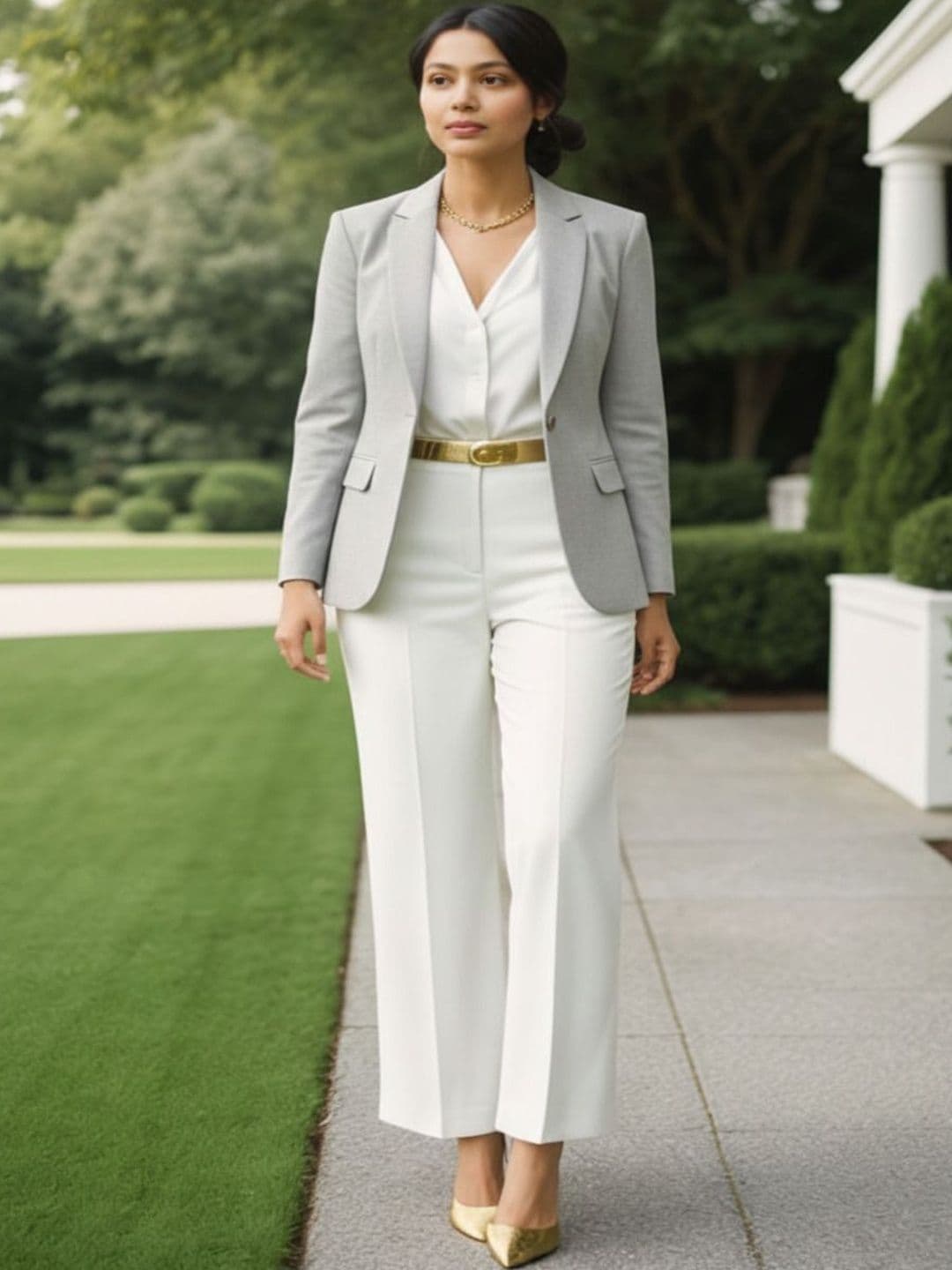 THE FASHION HUB Notched Lapel Single-Breasted Casual Blazers - view 1