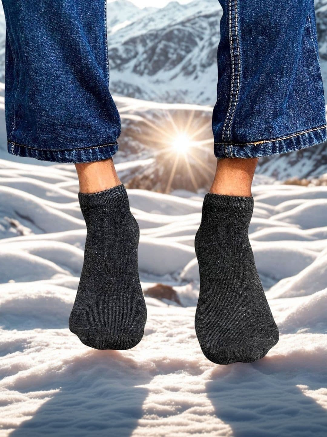 MJE Men Cotton Blend Assorted Ankle Length Socks - view 1