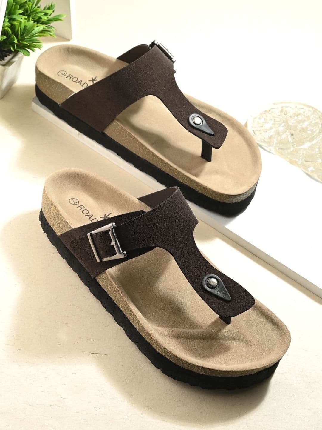 The Roadster Lifestyle Co Men Synthetic Slip-On Comfort Sandals - view 1