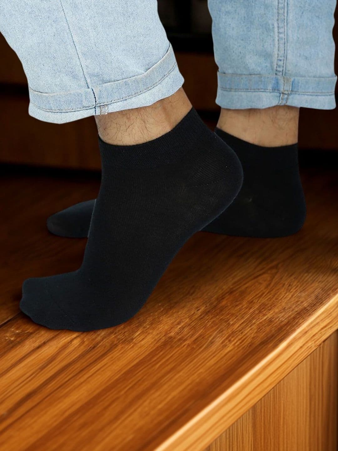MJE Men Cotton Blend Ankle Length Socks - view 1