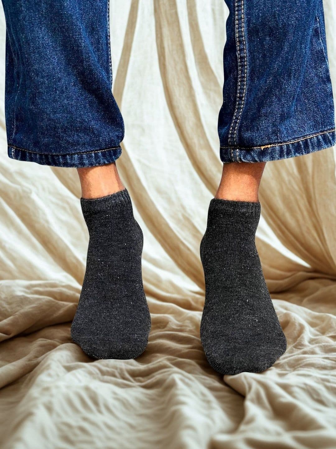 MJE Men Cotton Blend Assorted Ankle Length Socks - view 1