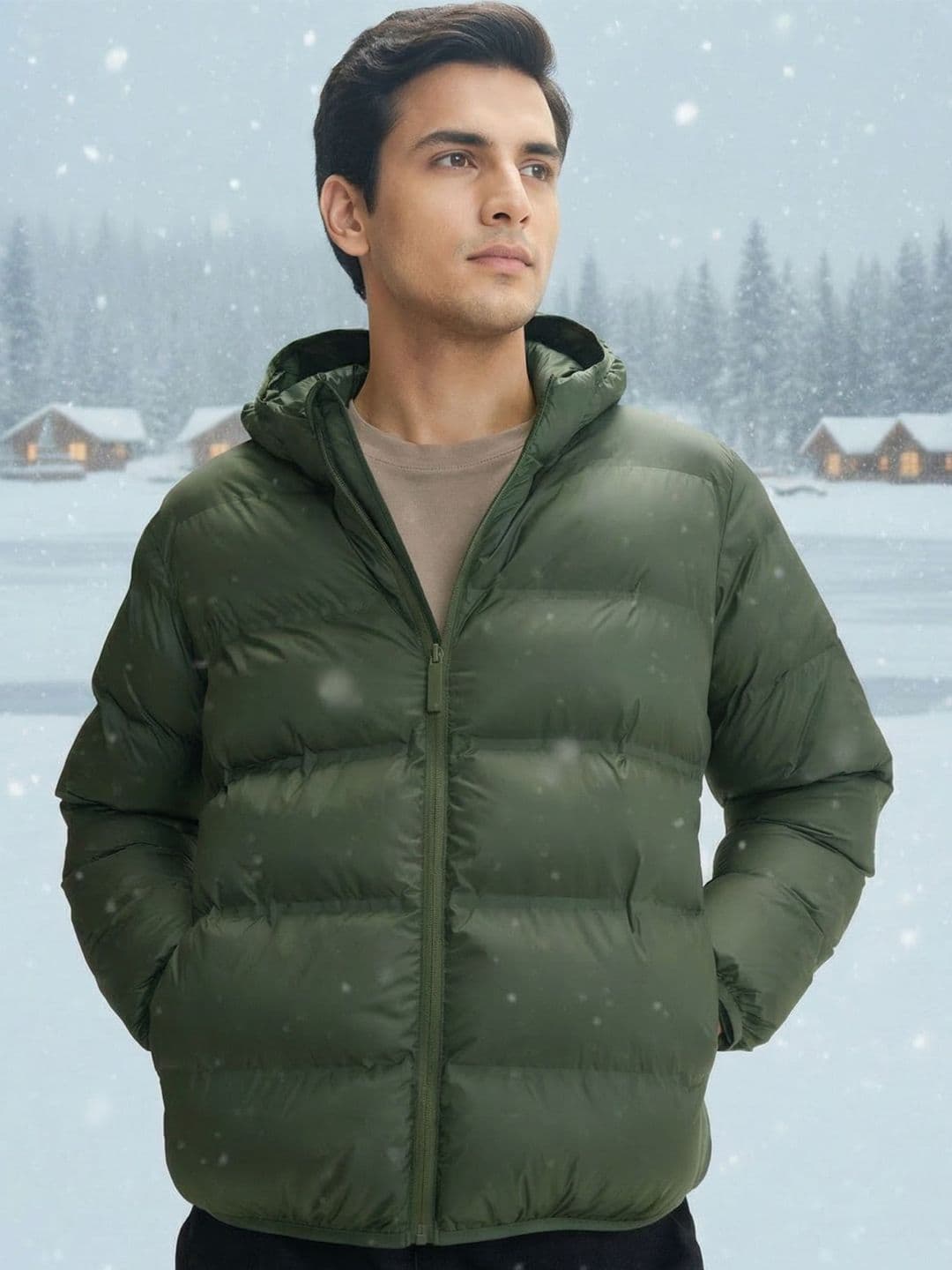 XYXX Men XYXX Ultra-Warm Hevay Winter Hooded Puffer Jacket - view 1
