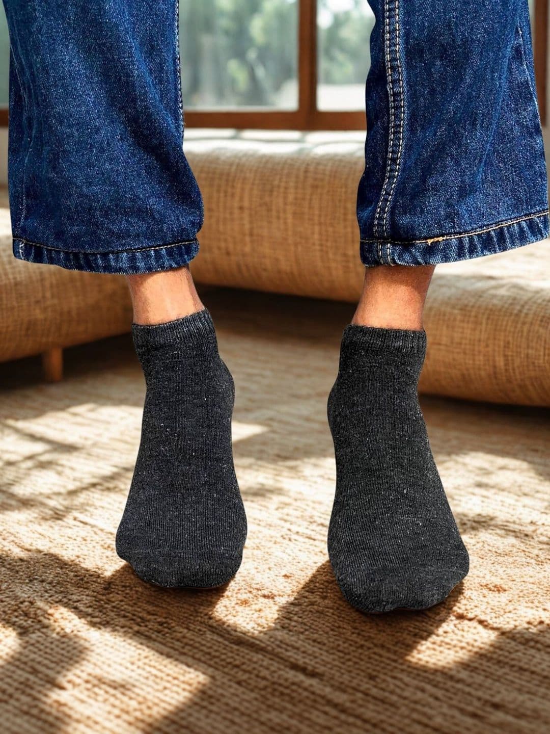 MJE Men Cotton Blend Assorted Ankle Length Socks - view 1