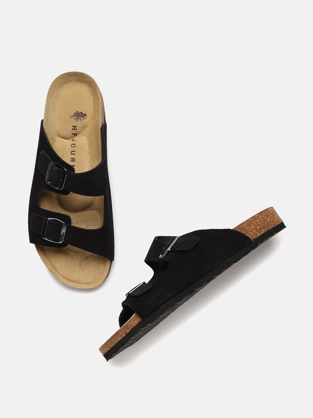 HF JOURNEY Men Open Toe Buckle Leather Comfort Sandals - view 1