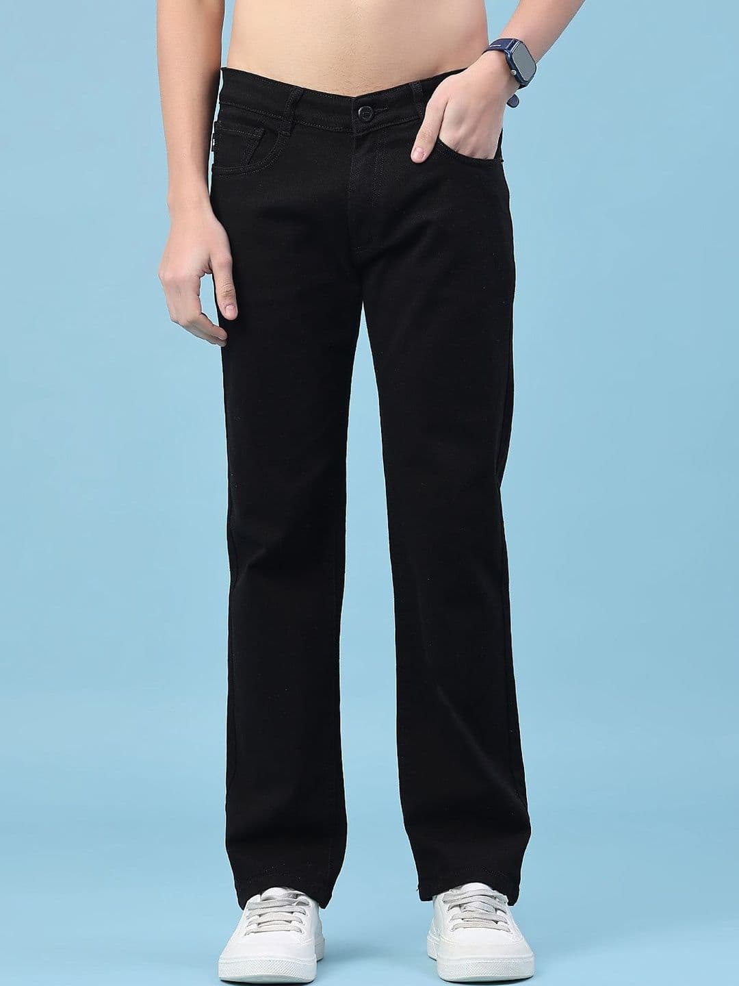 V-Mart Men Regular Fit Mid-Rise Stretchable Jeans - view 1