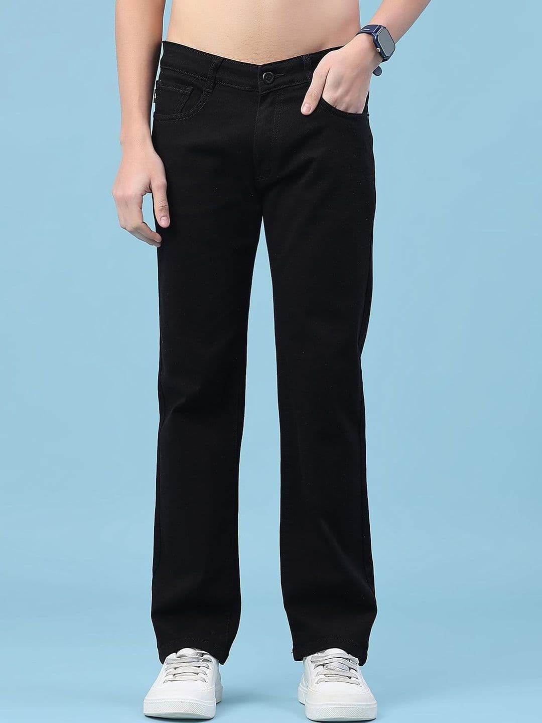 V-Mart Men Regular Fit Mid-Rise Stretchable Jeans - view 1