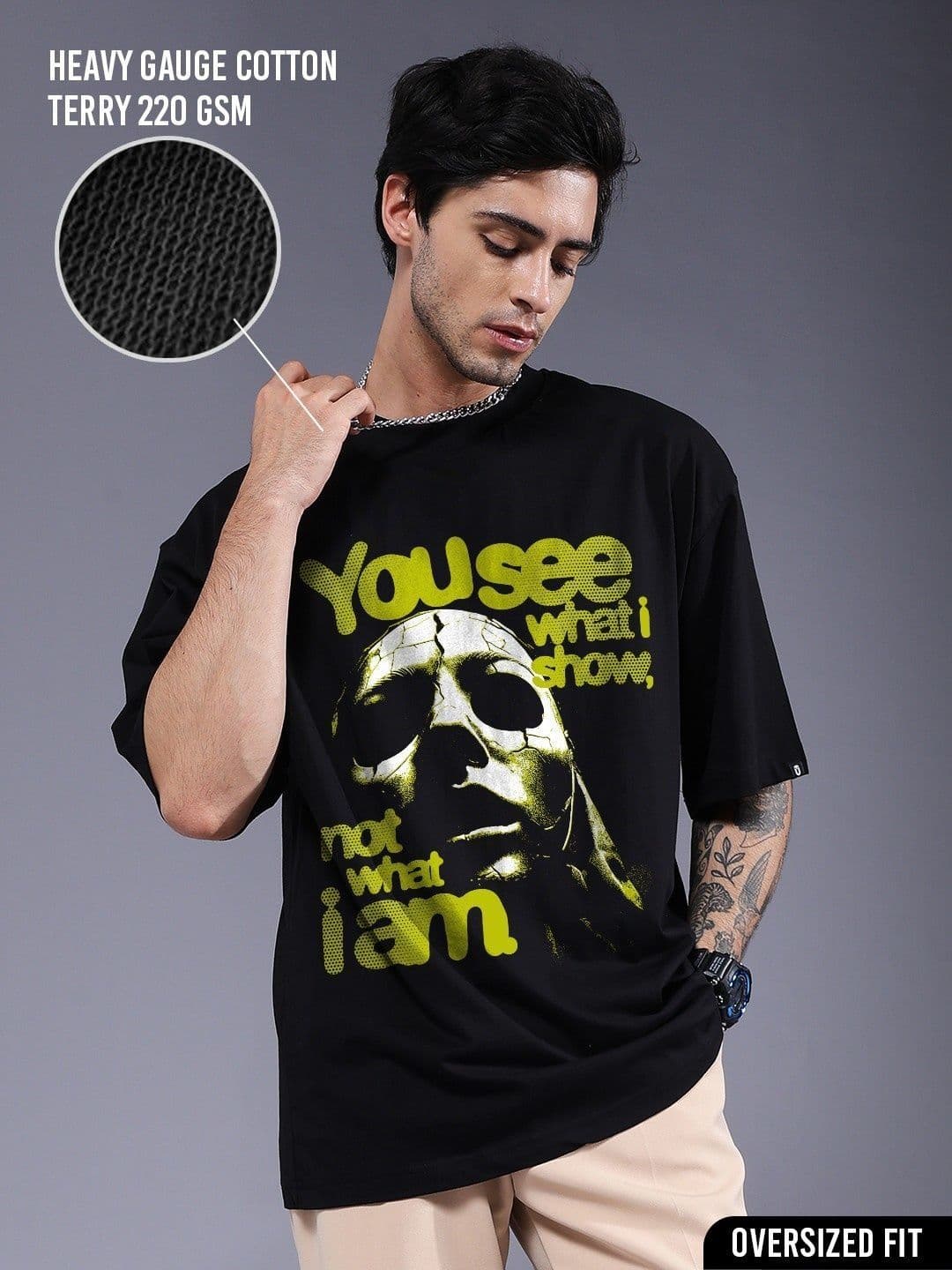 PRONK Men Oversized Graphic Printed T-shirt - view 1