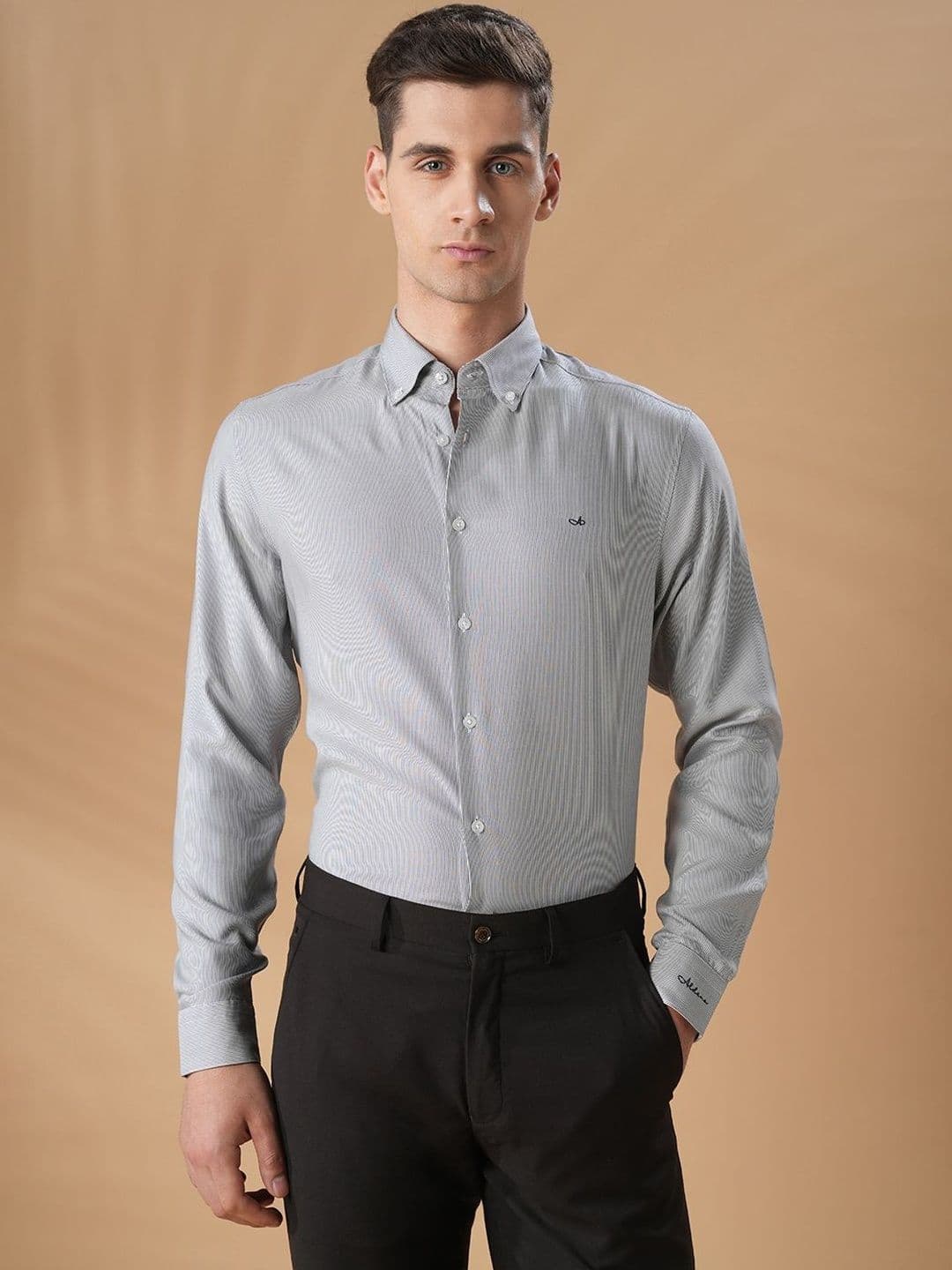 Aldeno Men Pinstripes Striped Casual Shirt - view 1