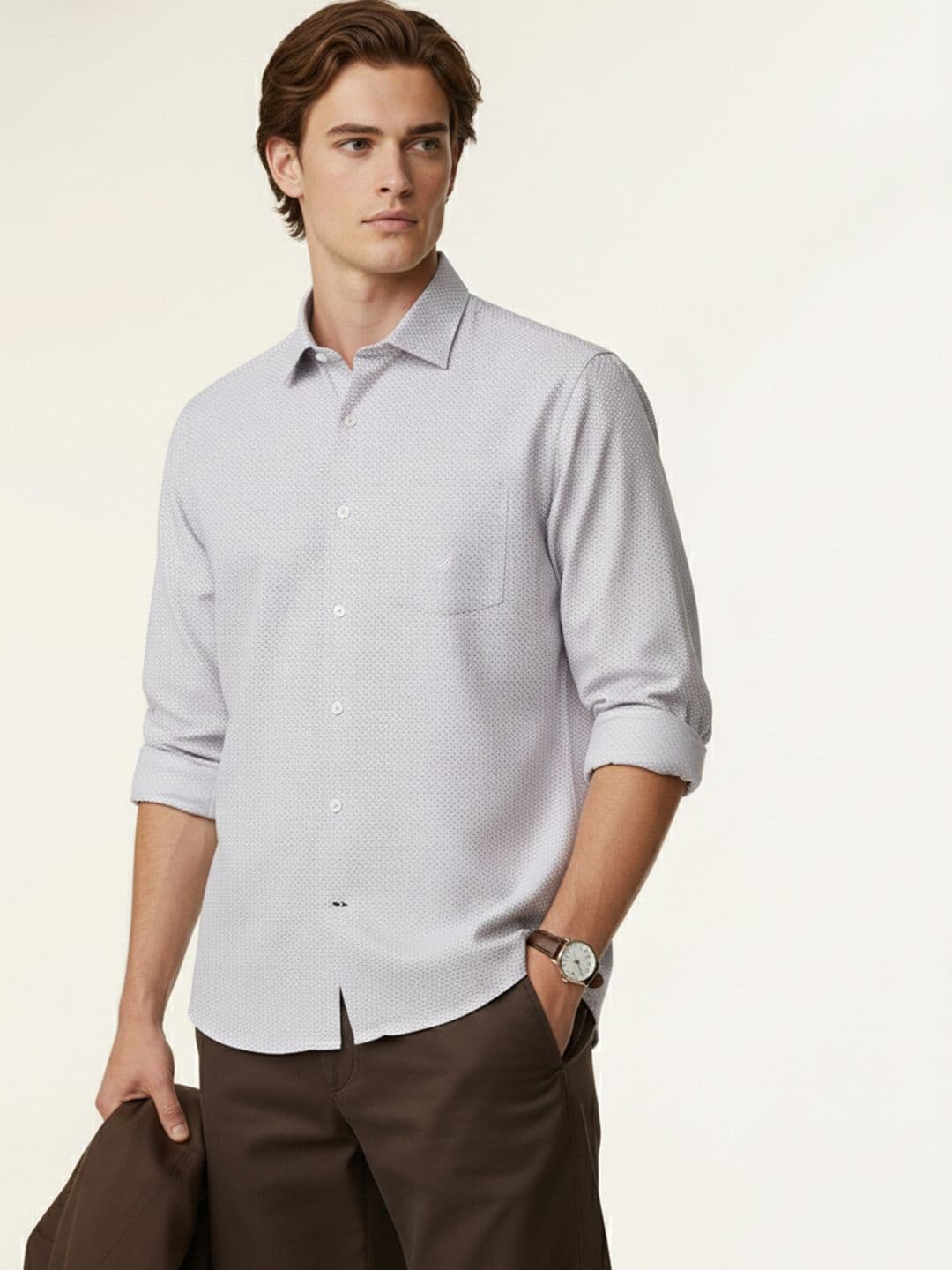 Nautica Slim Fit Pure Cotton Casual Shirt - view 1