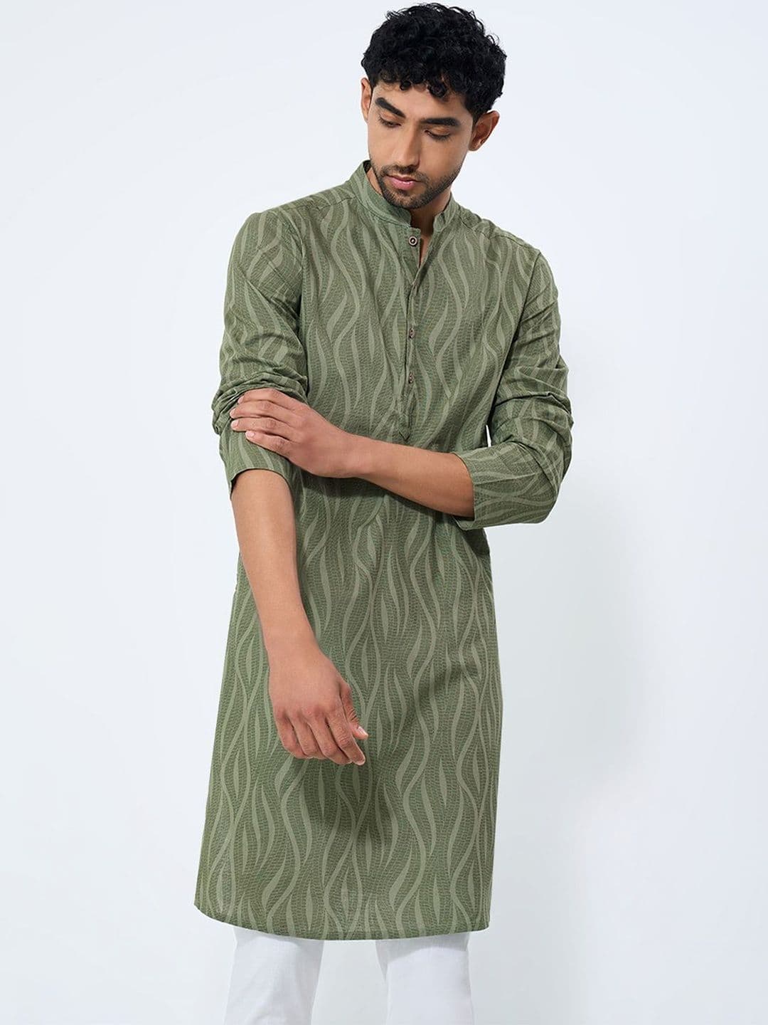 indus route by Pantaloons Men Printed Kurta - view 1