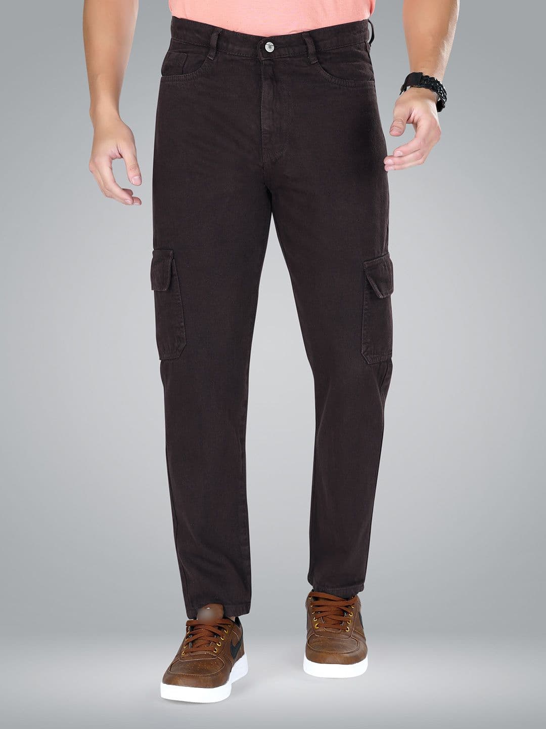 me Queen Men Straight Fit Clean Look No Fade Cotton Jeans - view 1