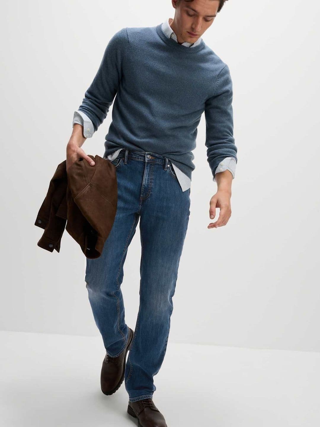 Marks & Spencer Straight Fit Stretch Jeans - view 1
