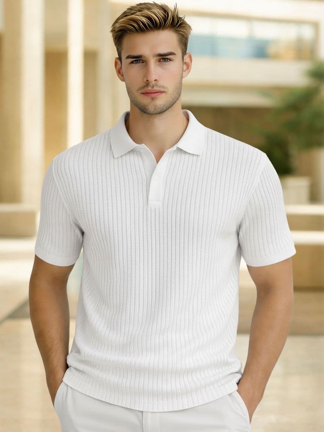 Fashion And Youth Men Polo Collar T-shirt - view 1