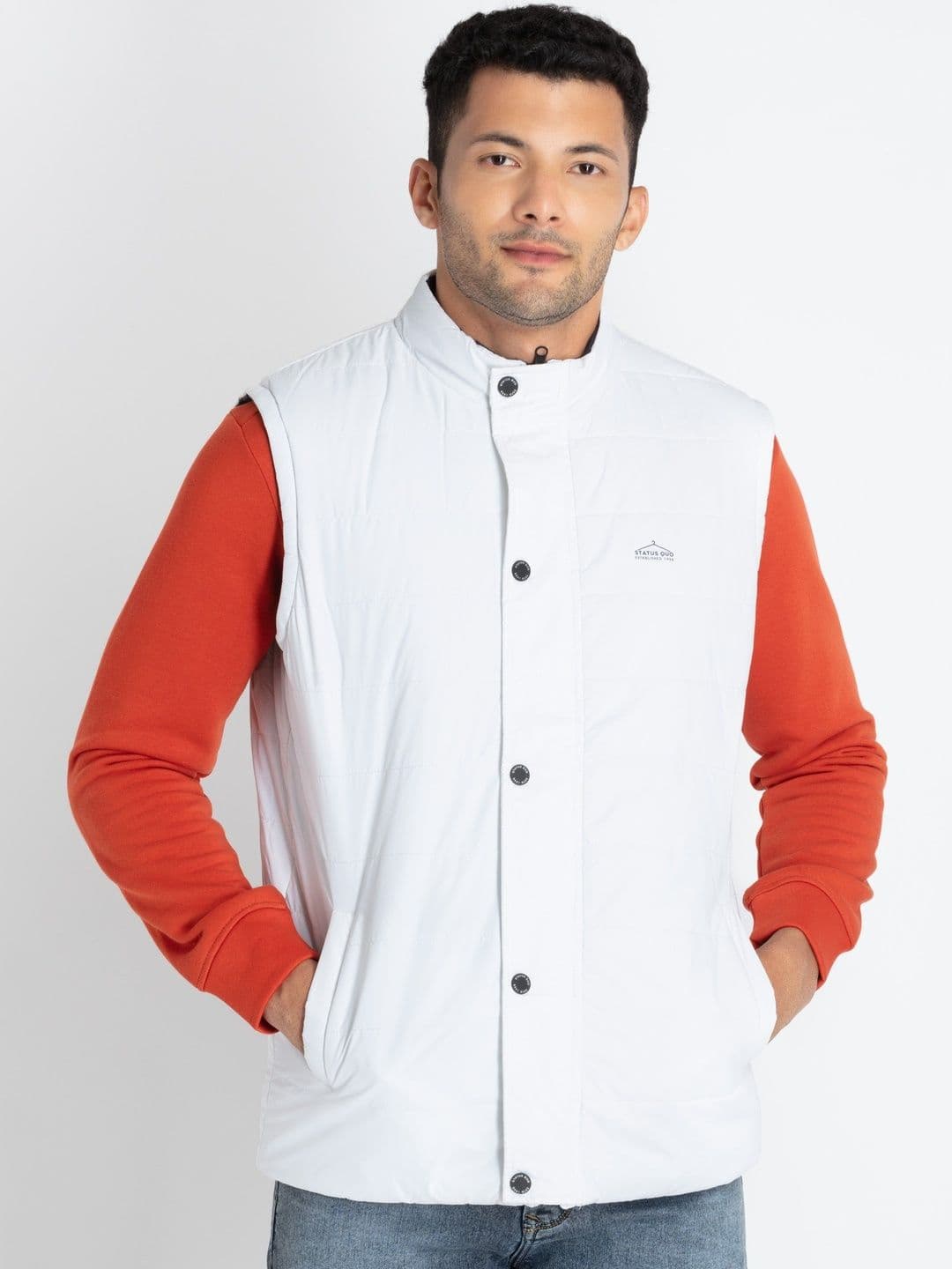 Status Quo Men Reversible Padded Jacket - view 1