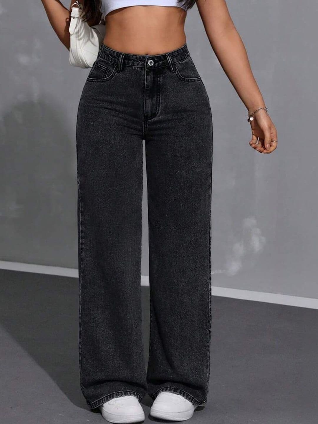DENIMLOOK Women Flared High-Rise Light Fade Stretchable Jeans - view 1