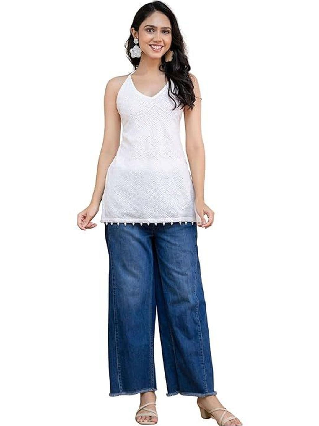HERE&NOW Women Thread Work Kurta - view 1