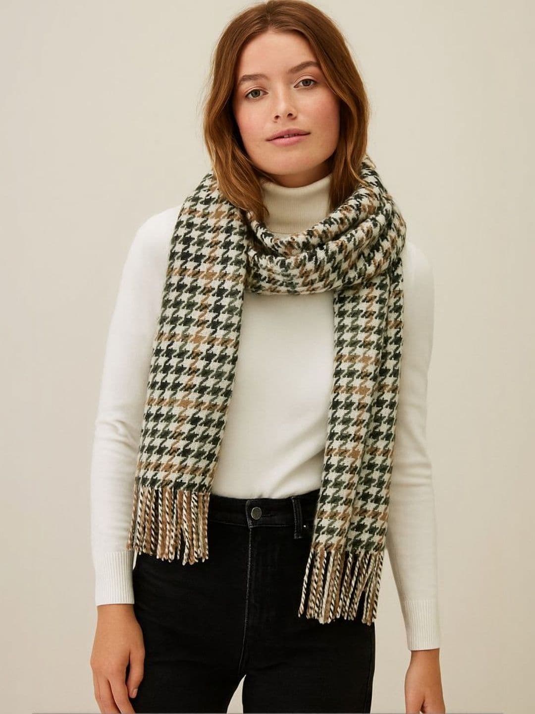 ESSENTIELE Unisex Checked Acrylic Mufflers - view 1