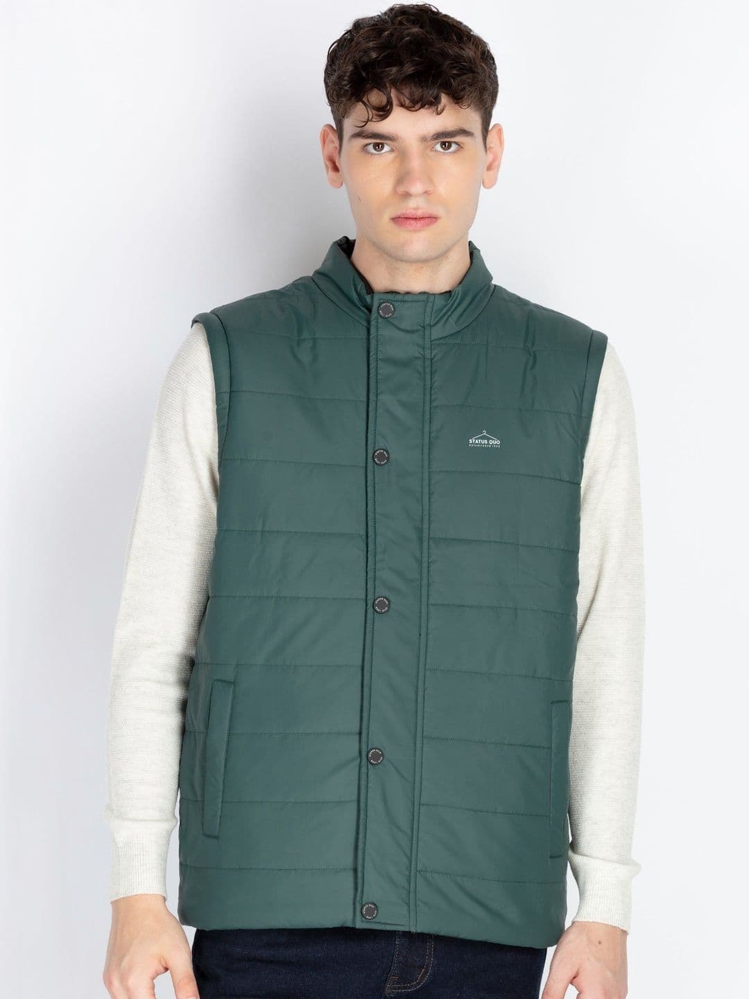 Status Quo Men Lightweight Padded Jacket - view 1