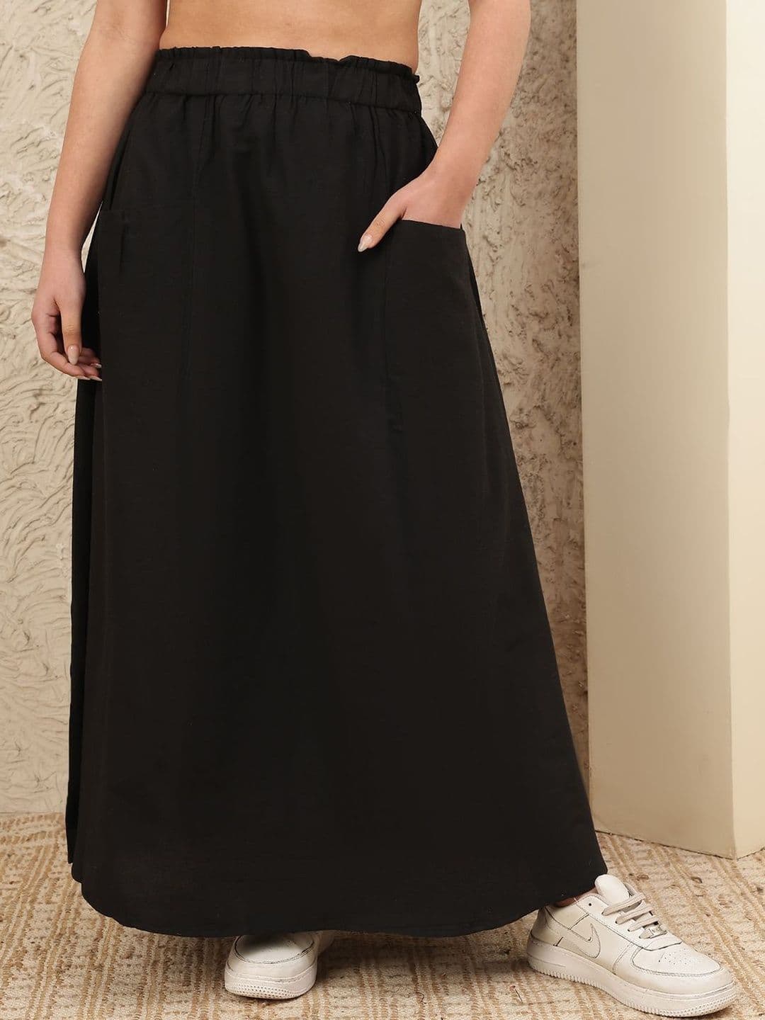 NEUDIS Cotton A-Line Maxi Skirts - view 1