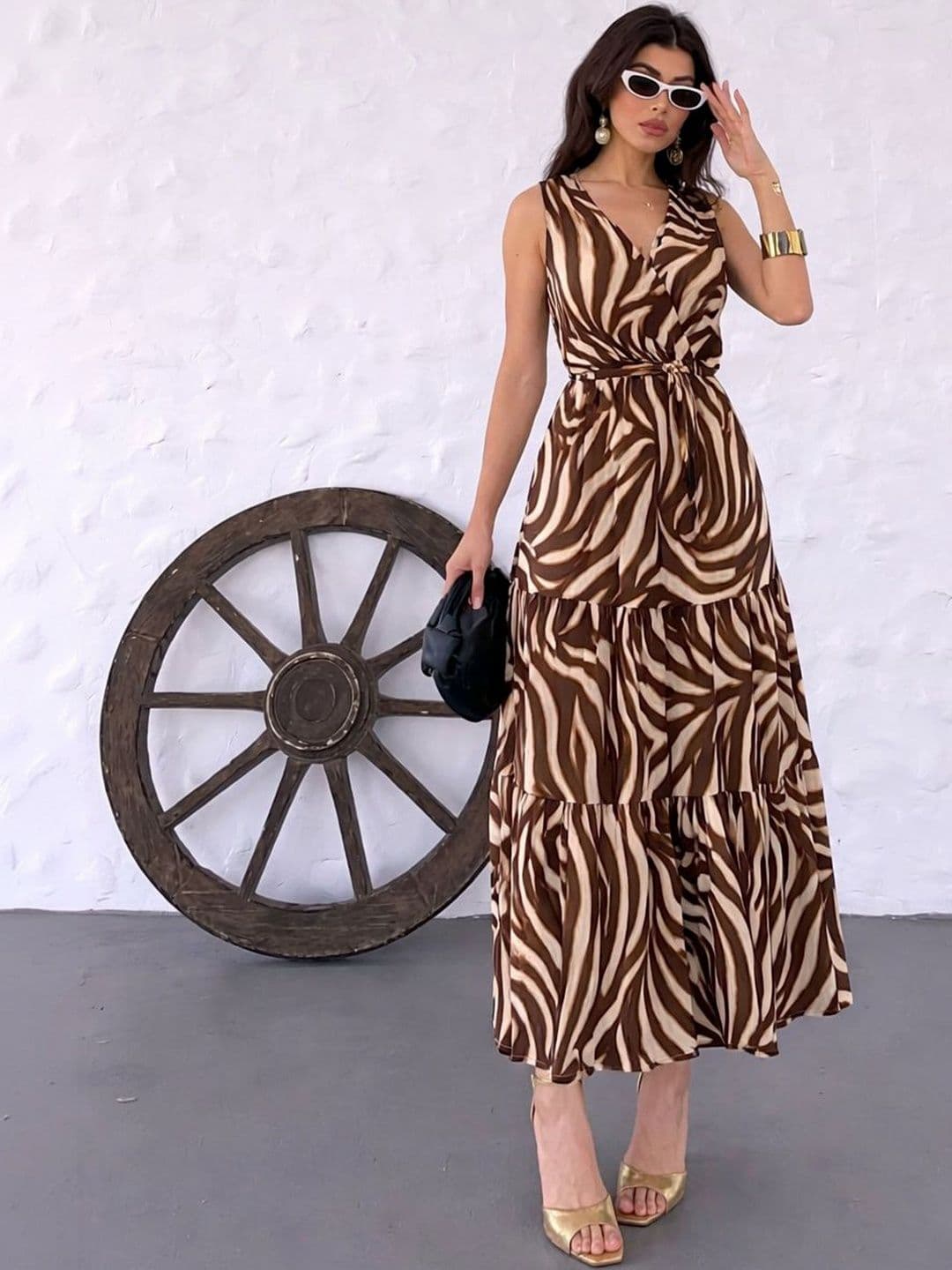 NWH Animal Print Maxi Dress - view 1