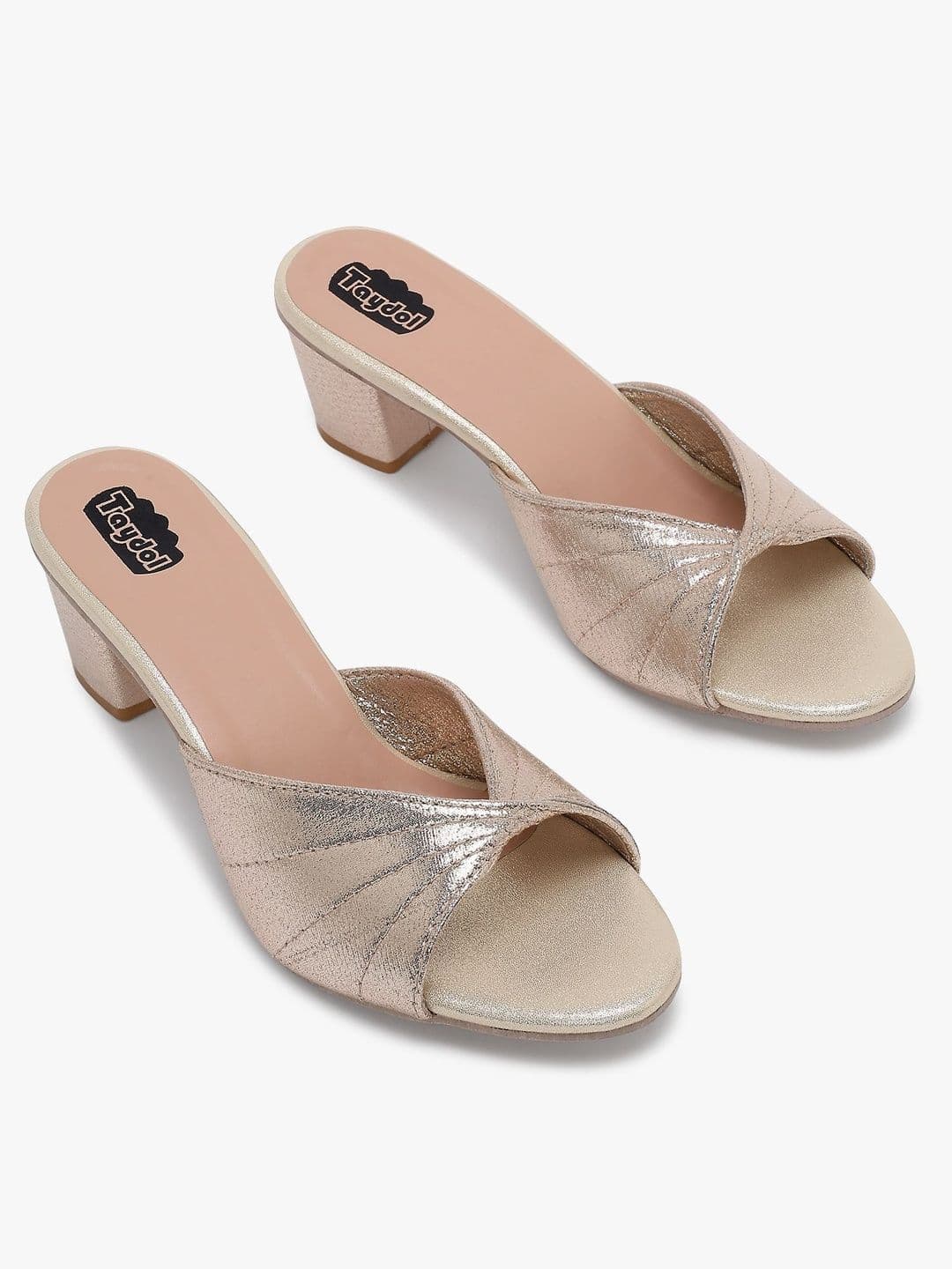 TAYDOL Textured Block Mules - view 1
