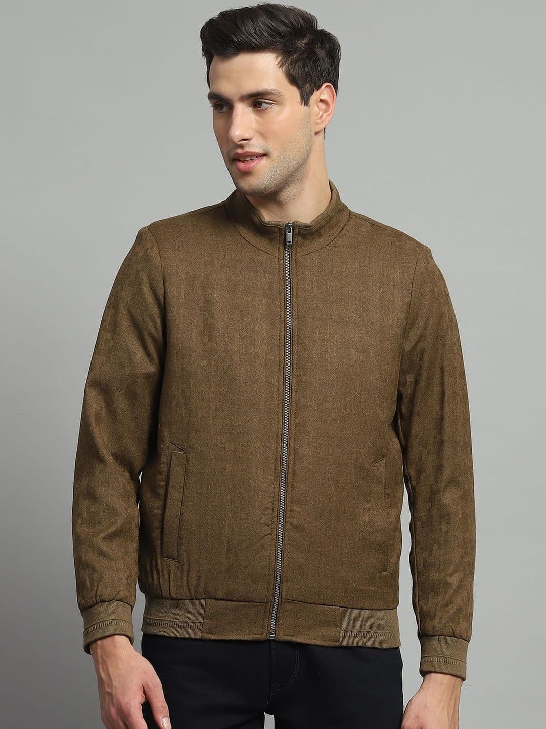 Monte Carlo Men Woollen Outdoor Bomber Jacket - view 1