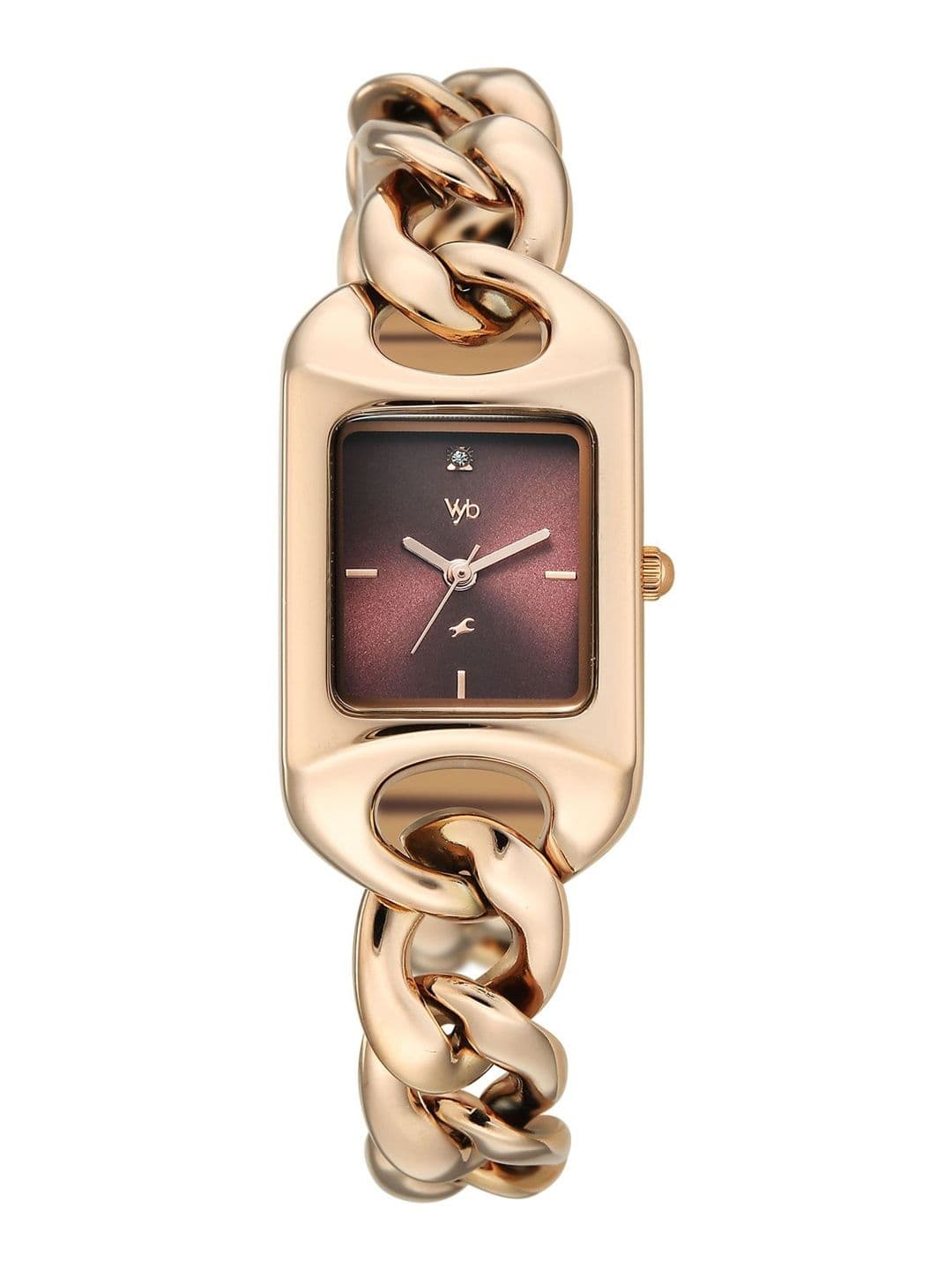 Fastrack Girls Vyb Prodigy Quartz Analog Burgundy Dial Watch - FV60125WM01W - view 1
