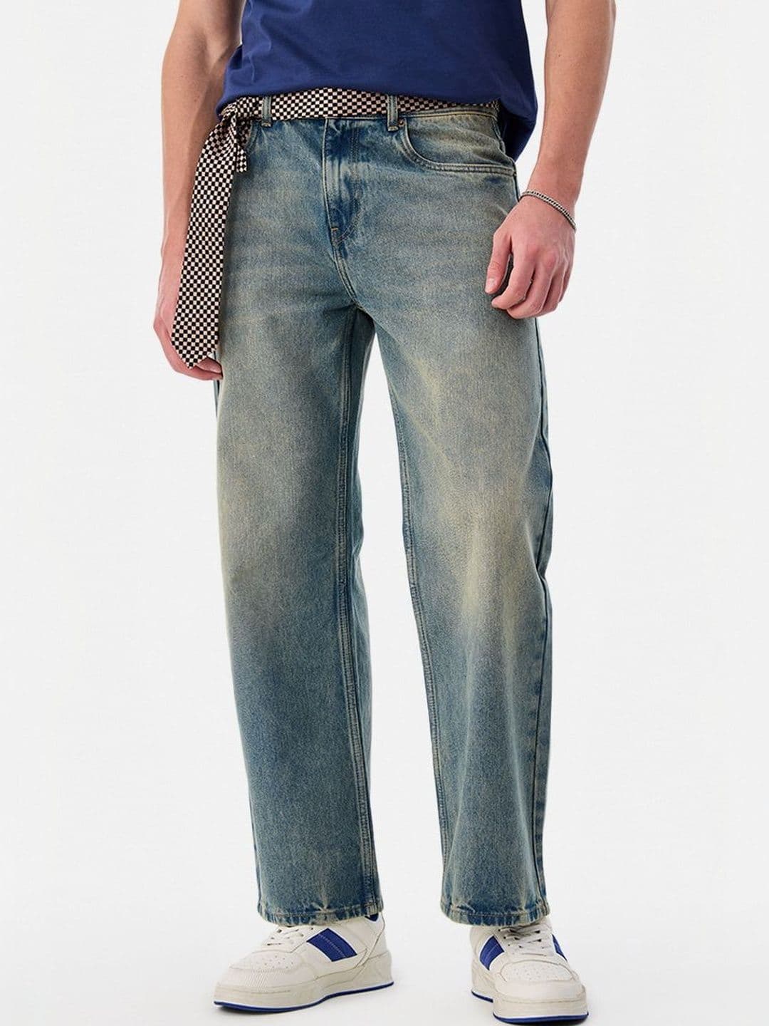 Snitch Blue Mid-Rise Relaxed Fit Jeans - view 1