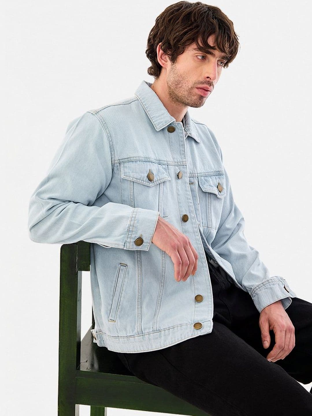 Snitch Light Blue Denim Jacket - view 1