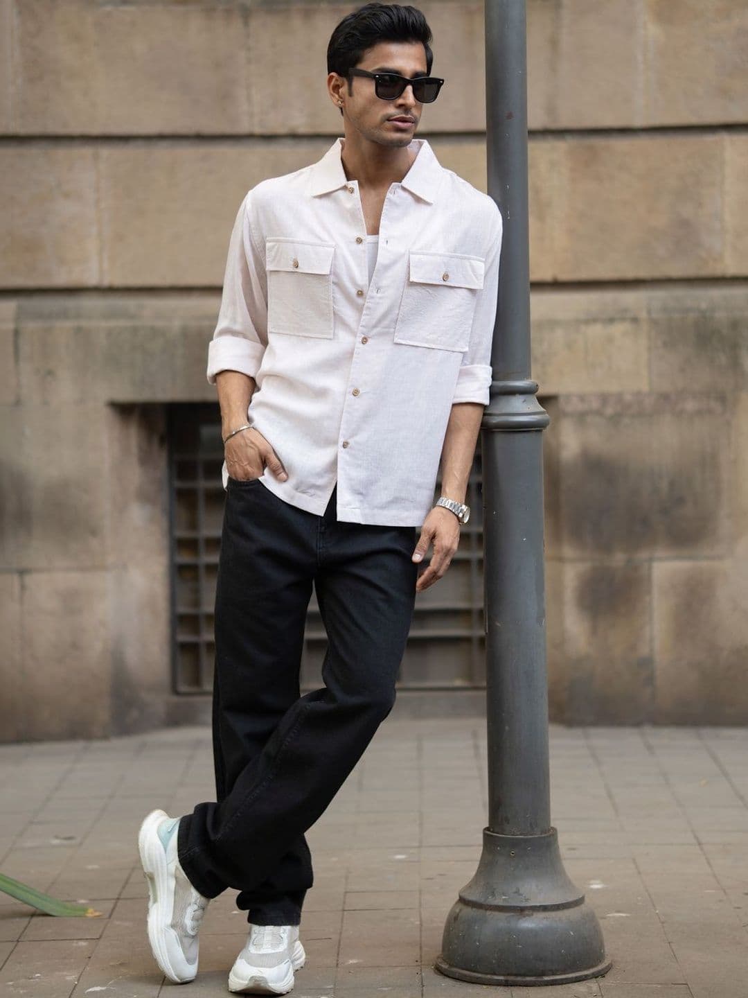 Powerlook Linen Double Lyocell Long Sleeves Shirt - view 1
